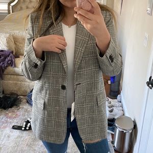 Zara Plaid Blazer